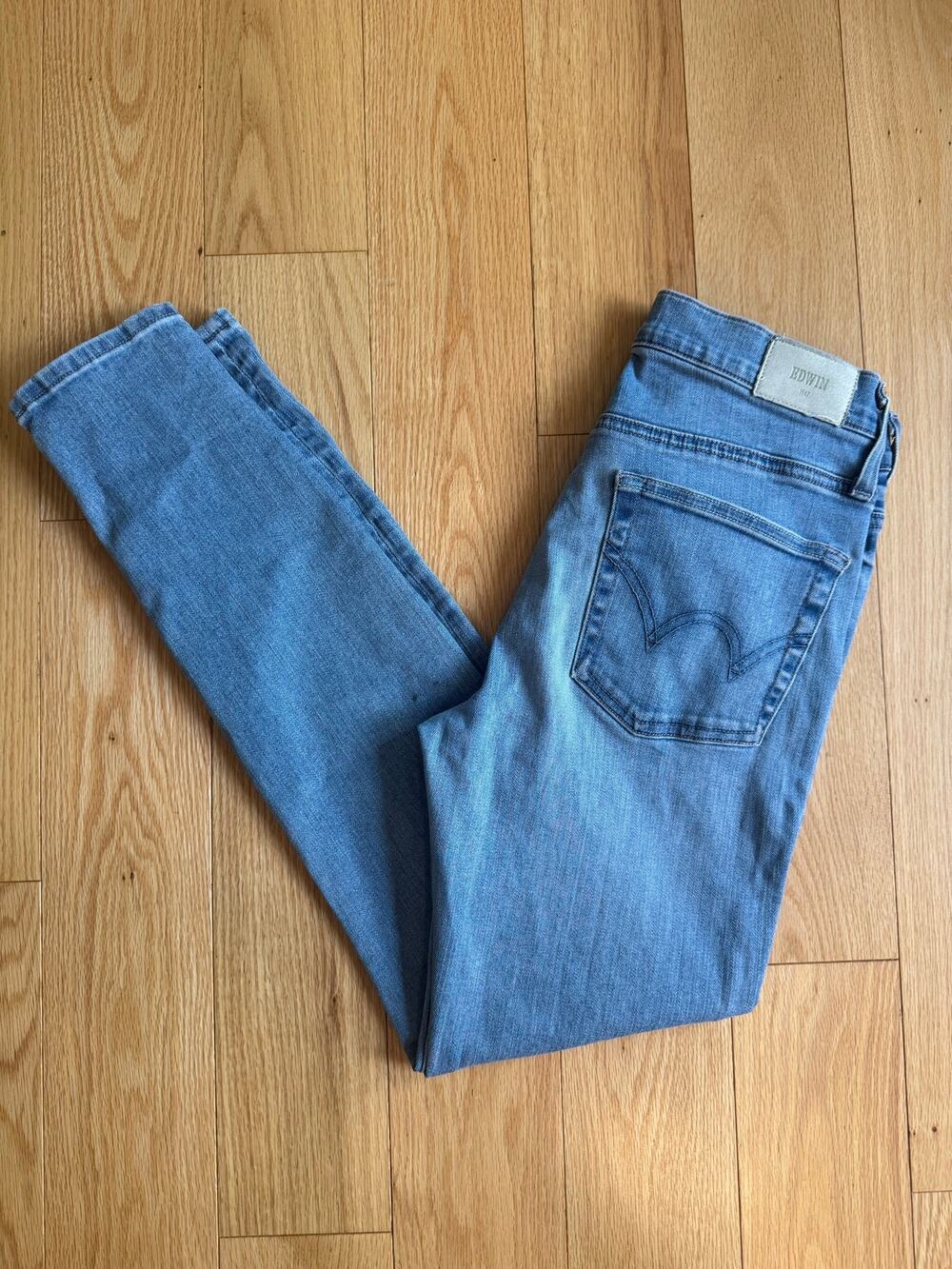 Edwin Jeans Pixie 9" Mid Rise Skinny Dreamland Size 27
